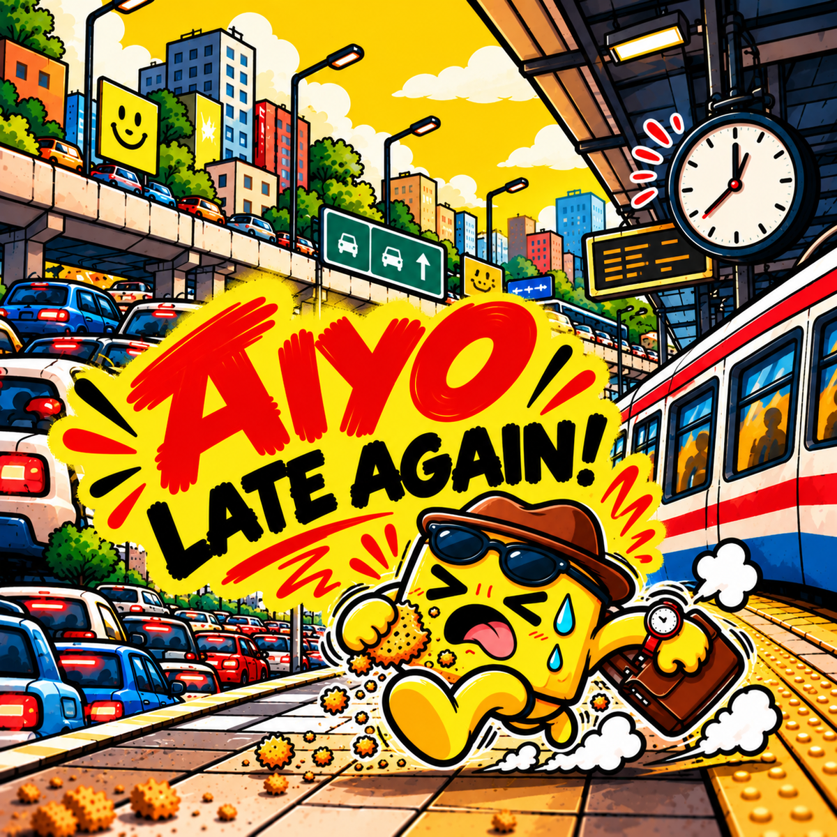 Aiyo Late Again!